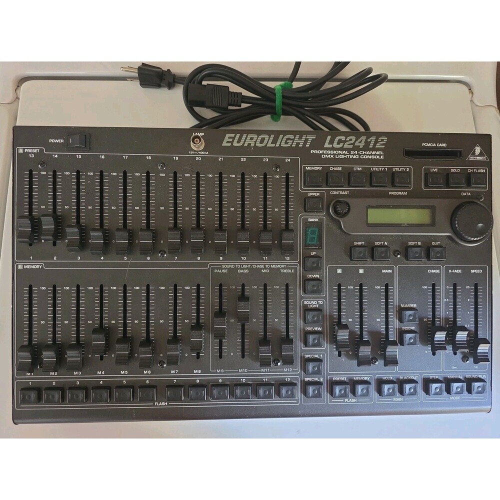 Behringer Eurolight LC2412 Professional 24-Channel DMX Lighting Console w/ Box